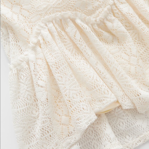 Zara Girls Guipure Lace Ruffled Skirt - Picture 3 of 3